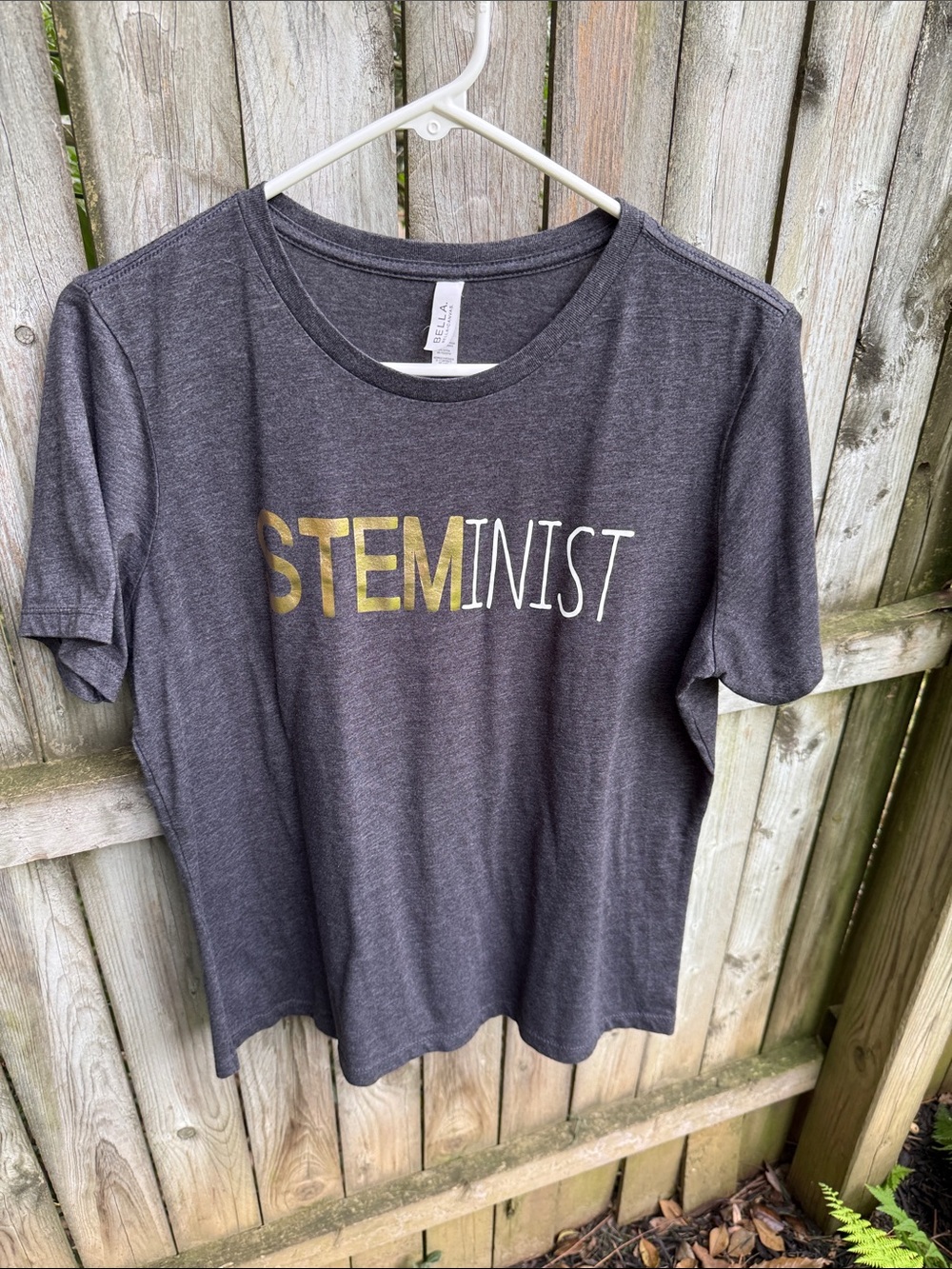 Steminist T-shirt Etsy custom feminist STEM L